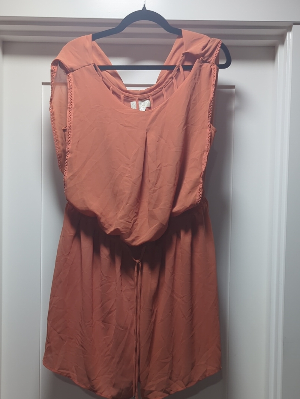 Forever 21 Rust Orange Sleeveless Romper